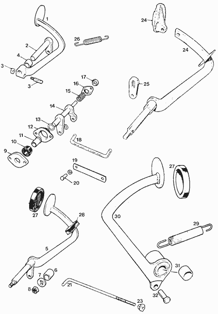 Brake & Clutch Pedal