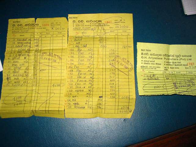 Receipts